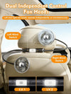 360° Dual USB Car Fan – Cool Every Seat